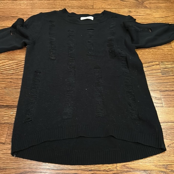 Pinc Premium distressed sweater with intentional rips. Girls XL. Very soft. - Picture 4 of 4